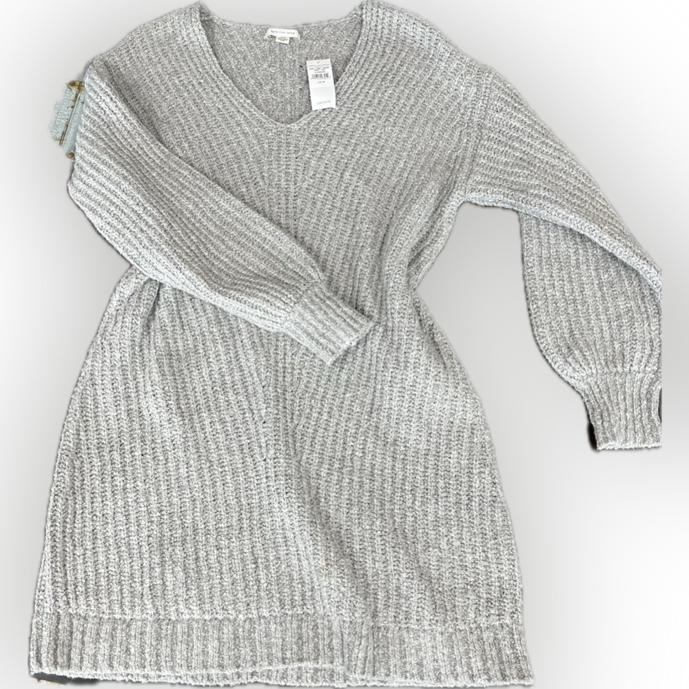 NWT light gray American Eagle sweater dress. Size M. - Picture 5 of 7